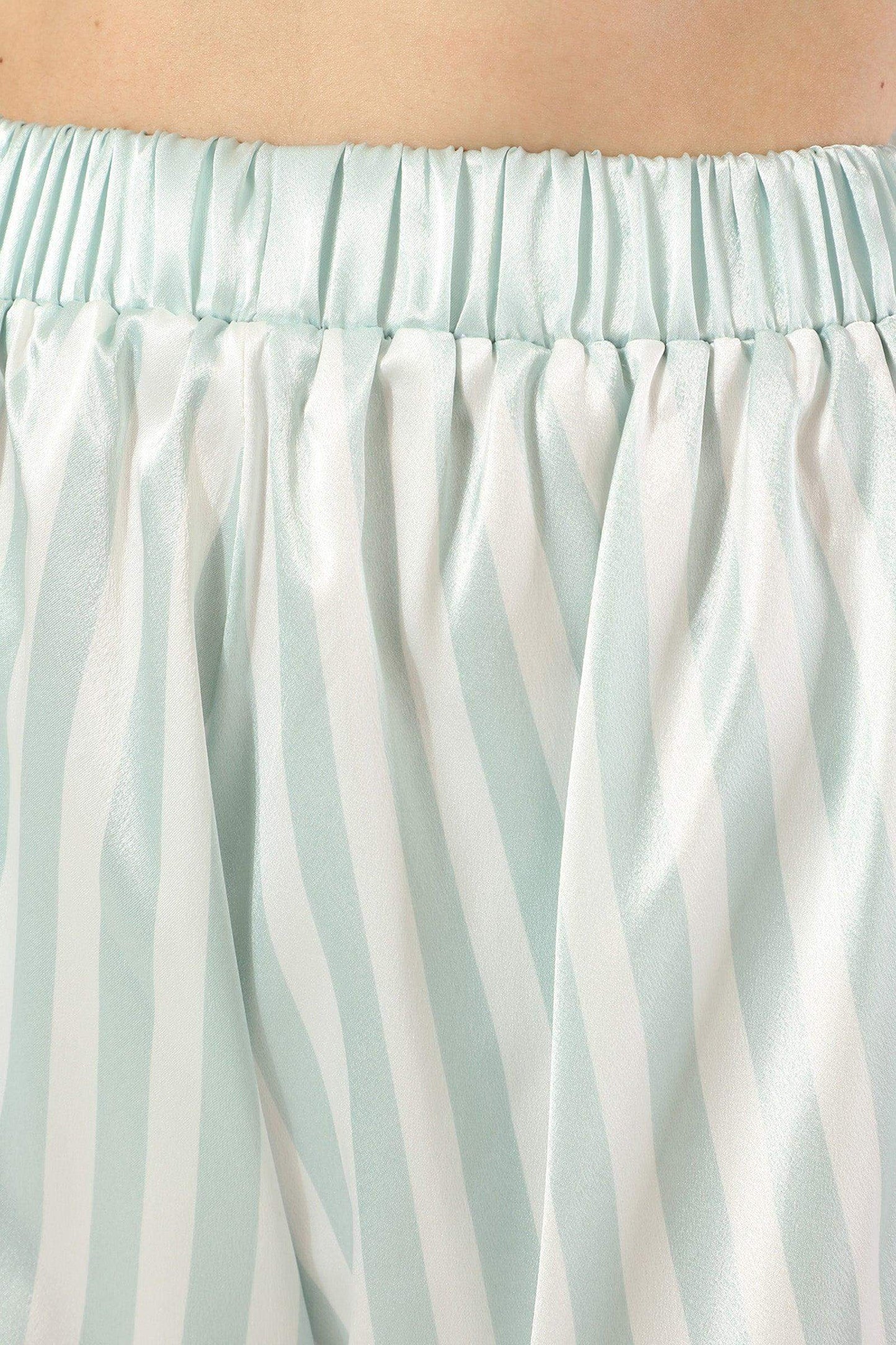 Striped Satin Pyjama Short Set - Carina - ÙƒØ§Ø±ÙŠÙ†Ø§