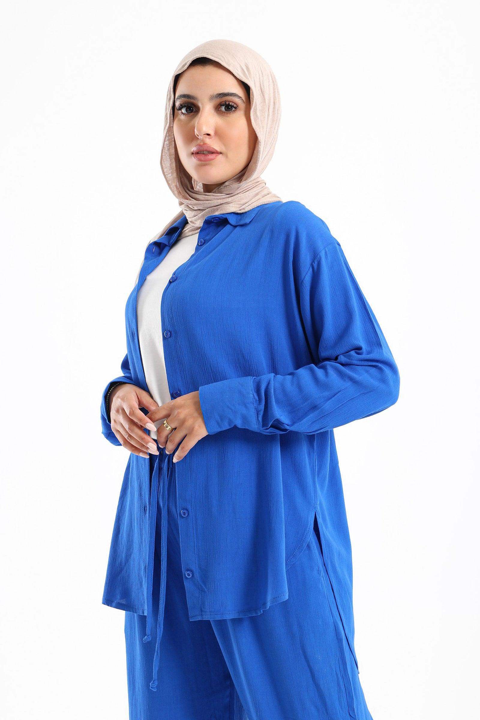 Tencel Shirt with Round Hem - Carina - ÙƒØ§Ø±ÙŠÙ†Ø§