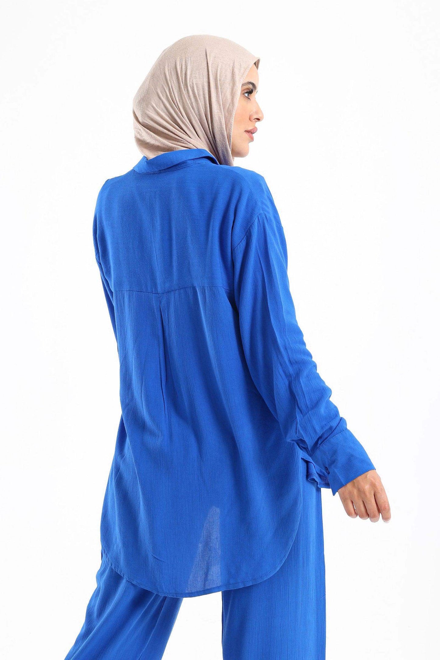 Tencel Shirt with Round Hem - Carina - ÙƒØ§Ø±ÙŠÙ†Ø§