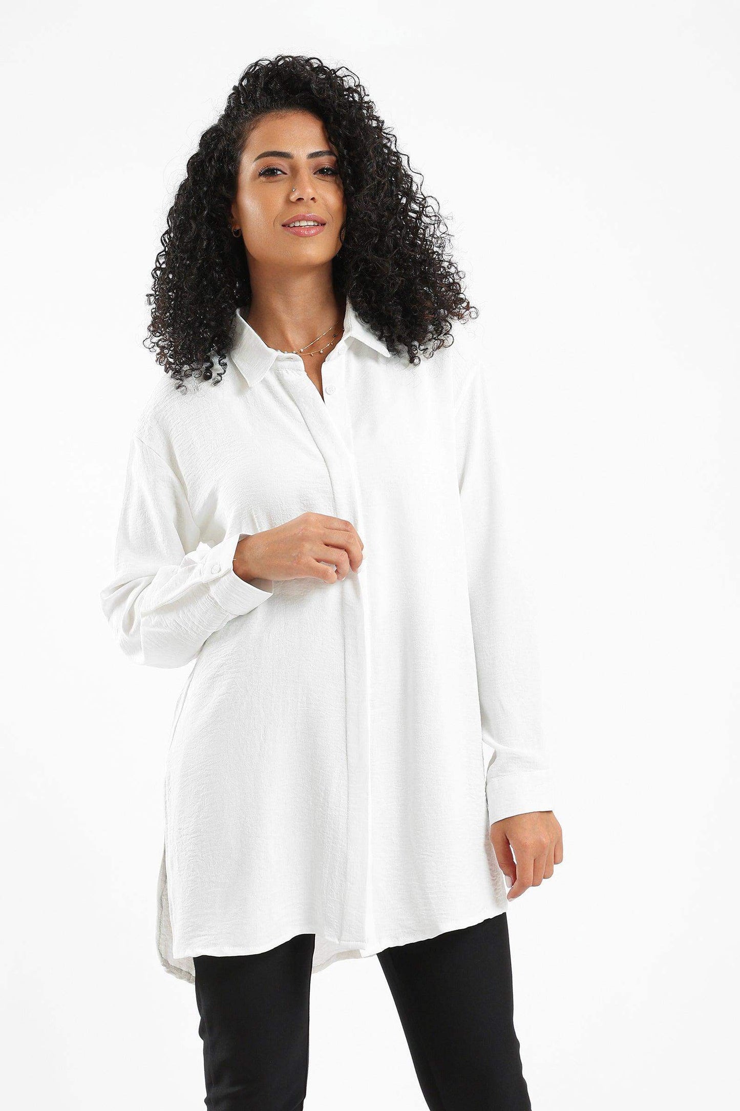 Tencel Solid Shirt - Carina - ÙƒØ§Ø±ÙŠÙ†Ø§