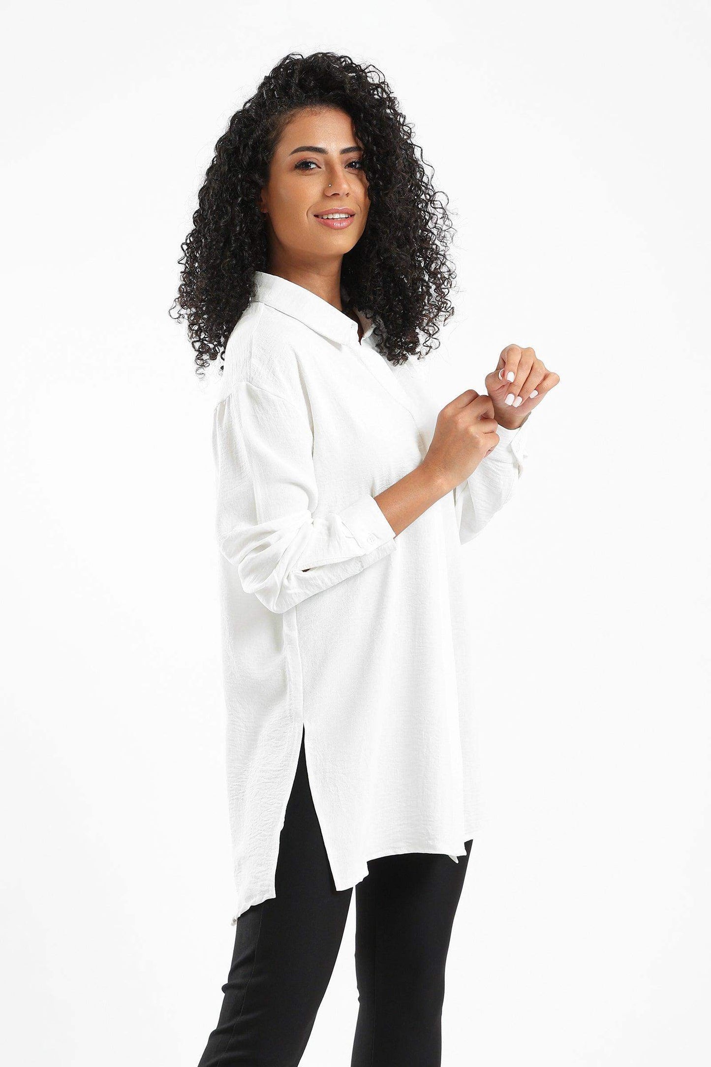 Tencel Solid Shirt - Carina - ÙƒØ§Ø±ÙŠÙ†Ø§