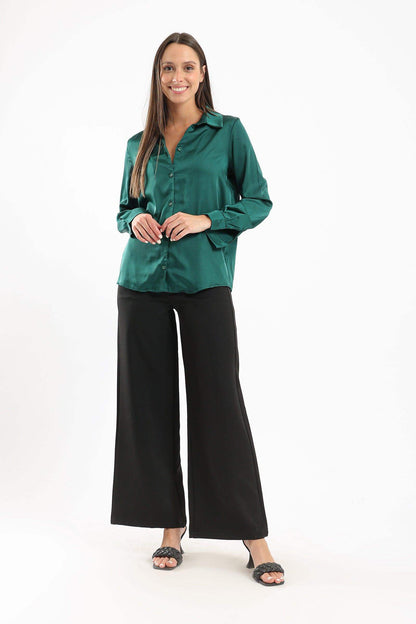 Tencel Straight Cut Pants - Carina - ÙƒØ§Ø±ÙŠÙ†Ø§