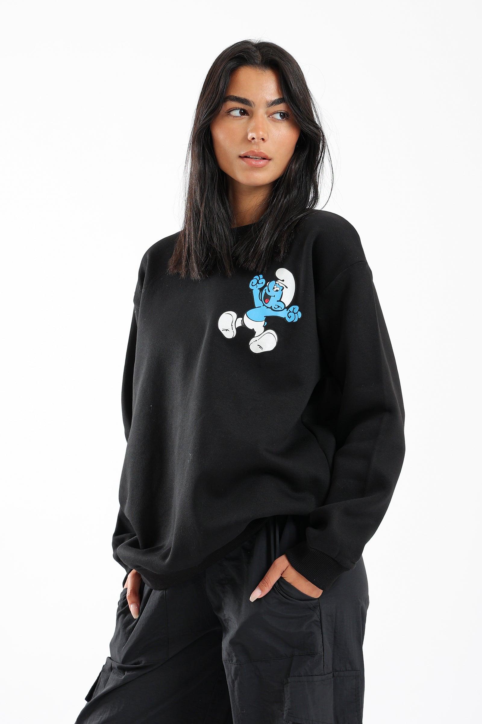 The Smurfs Printed Sweatshirt - Clue Wear