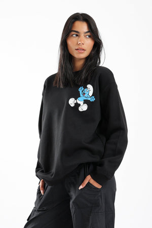 The Smurfs Printed Sweatshirt - Clue Wear