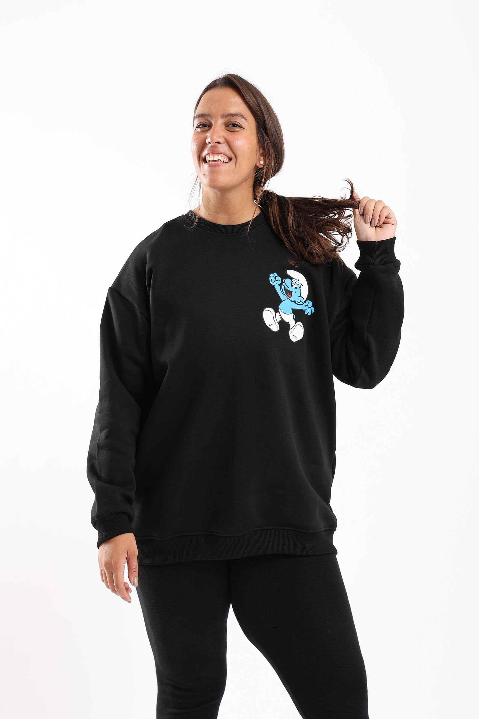 The Smurfs Printed Sweatshirt - Clue Wear