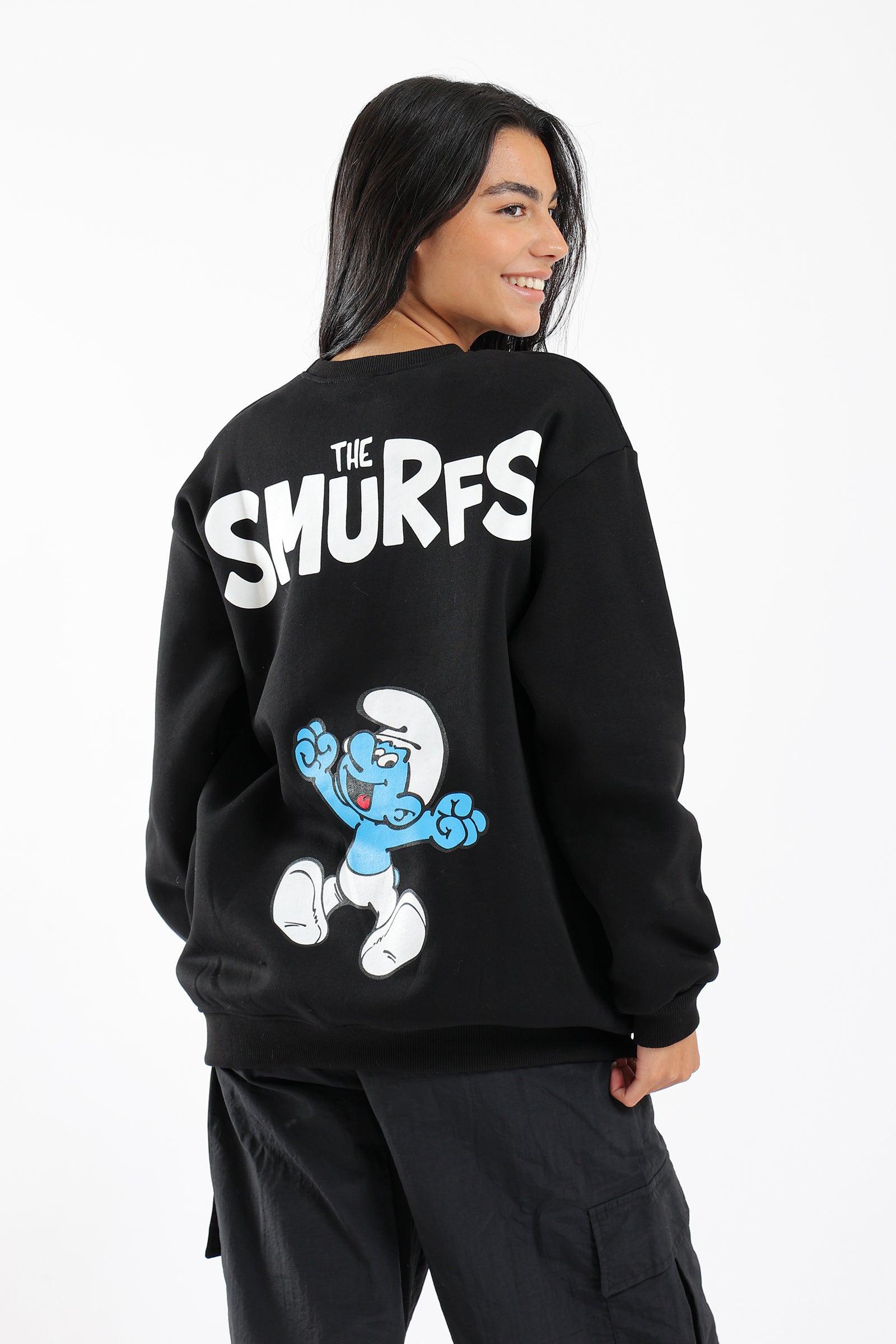 The Smurfs Printed Sweatshirt - Clue Wear