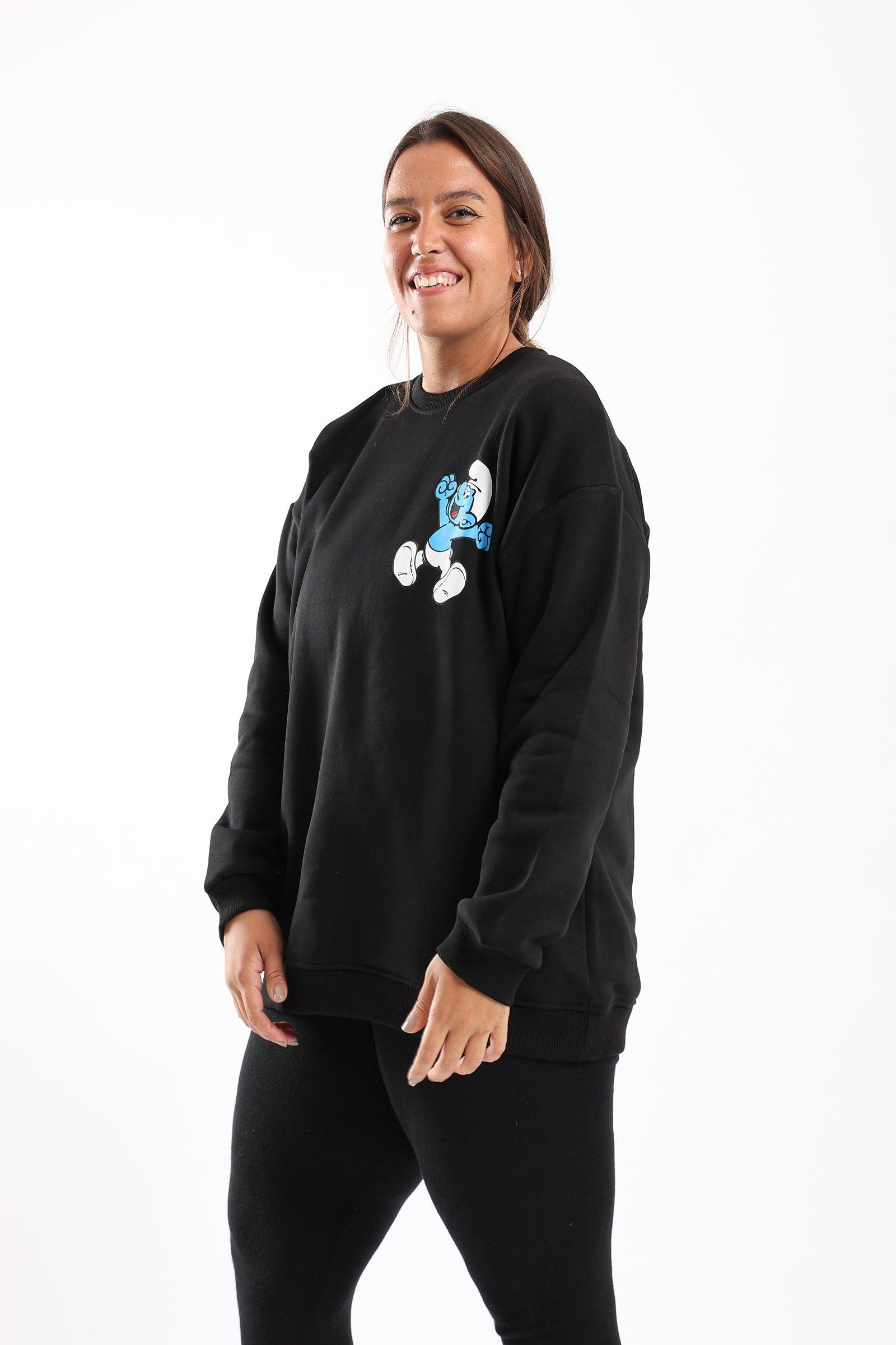 The Smurfs Printed Sweatshirt - Clue Wear