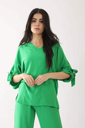 Tie Sleeve Lounge Top - Carina - ÙƒØ§Ø±ÙŠÙ†Ø§
