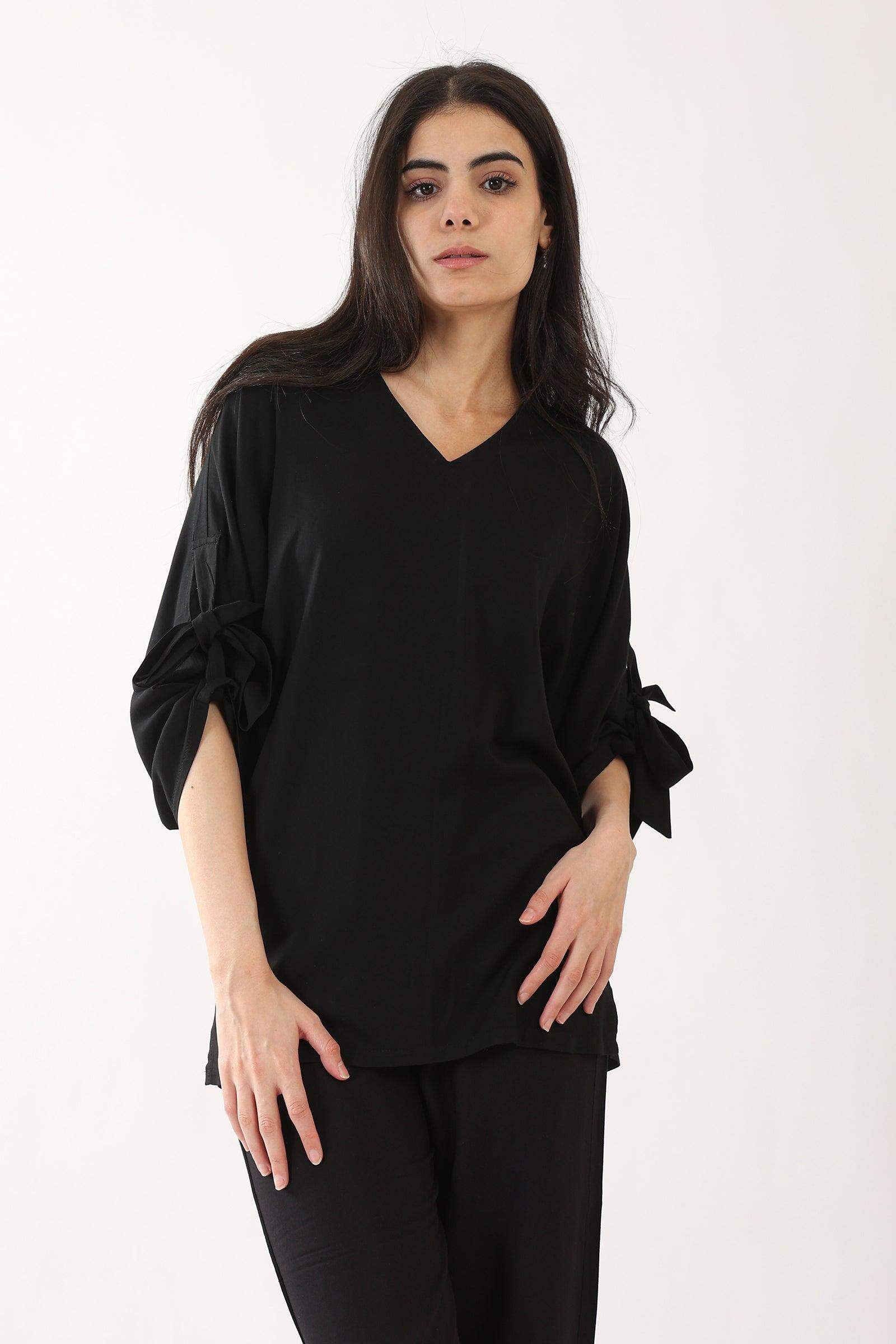 Tie Sleeve Lounge Top - Carina - ÙƒØ§Ø±ÙŠÙ†Ø§