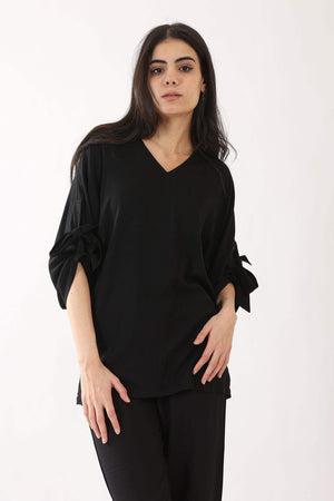Tie Sleeve Lounge Top - Carina - ÙƒØ§Ø±ÙŠÙ†Ø§