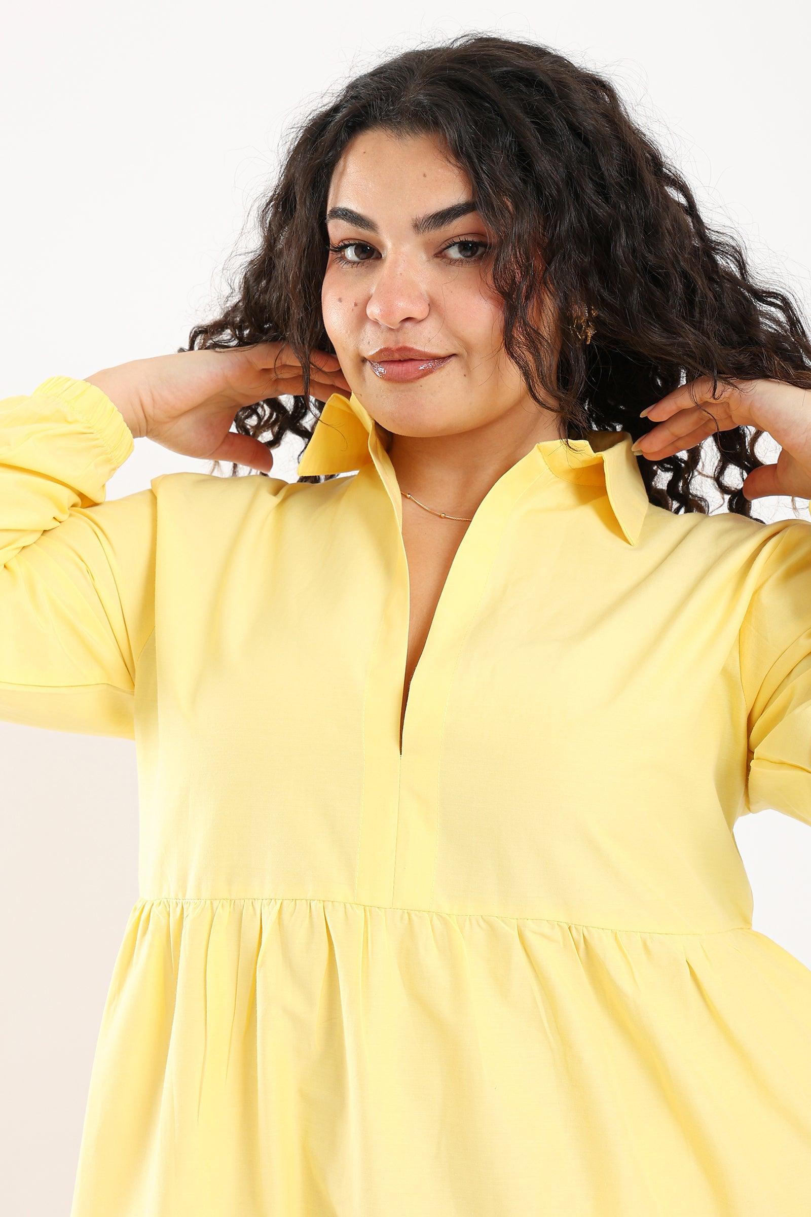 Tiered Long Sleeved Dress - Clue Wear