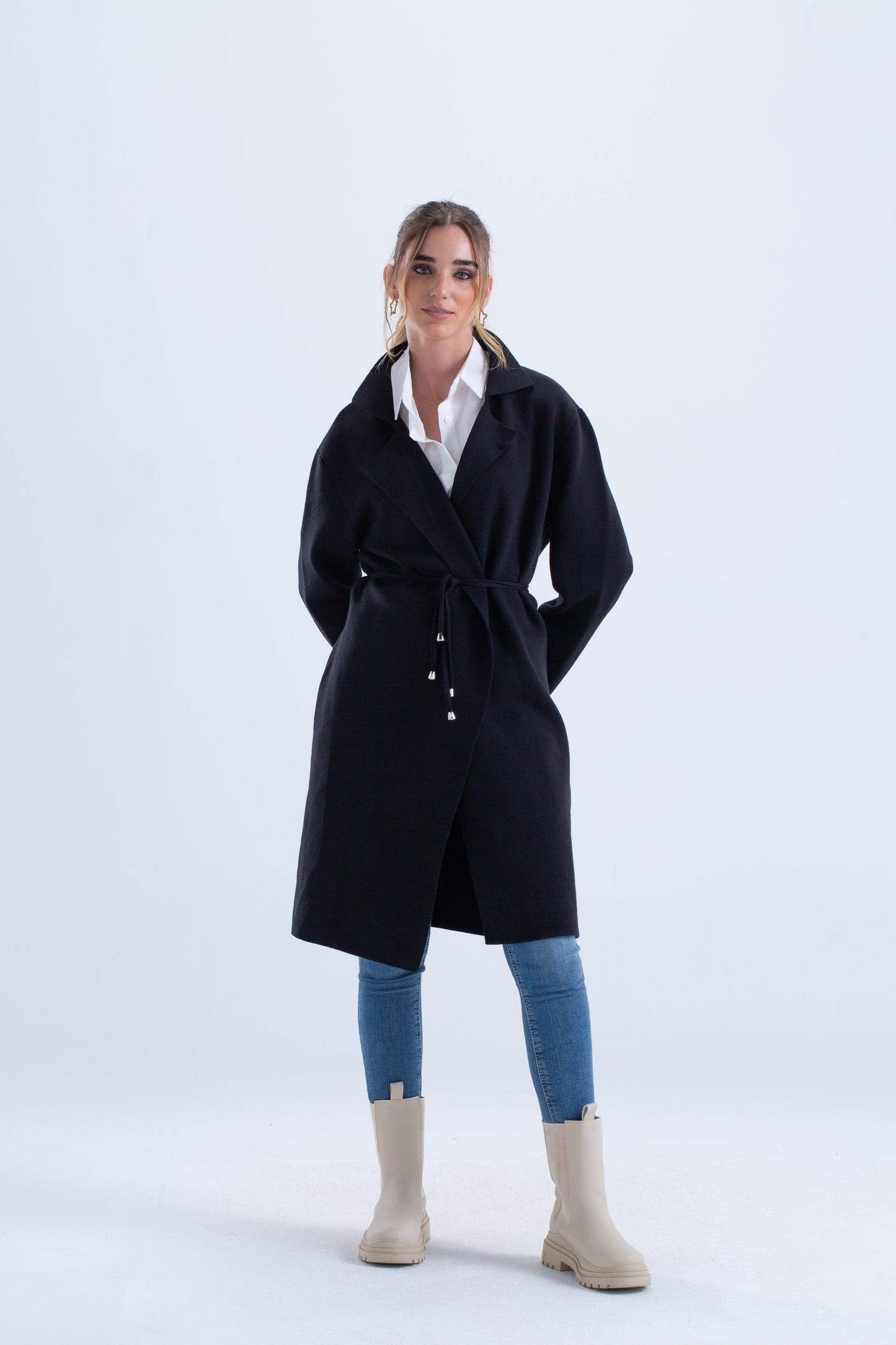 Trench Coat with Adjustable Belt - Carina - ÙƒØ§Ø±ÙŠÙ†Ø§