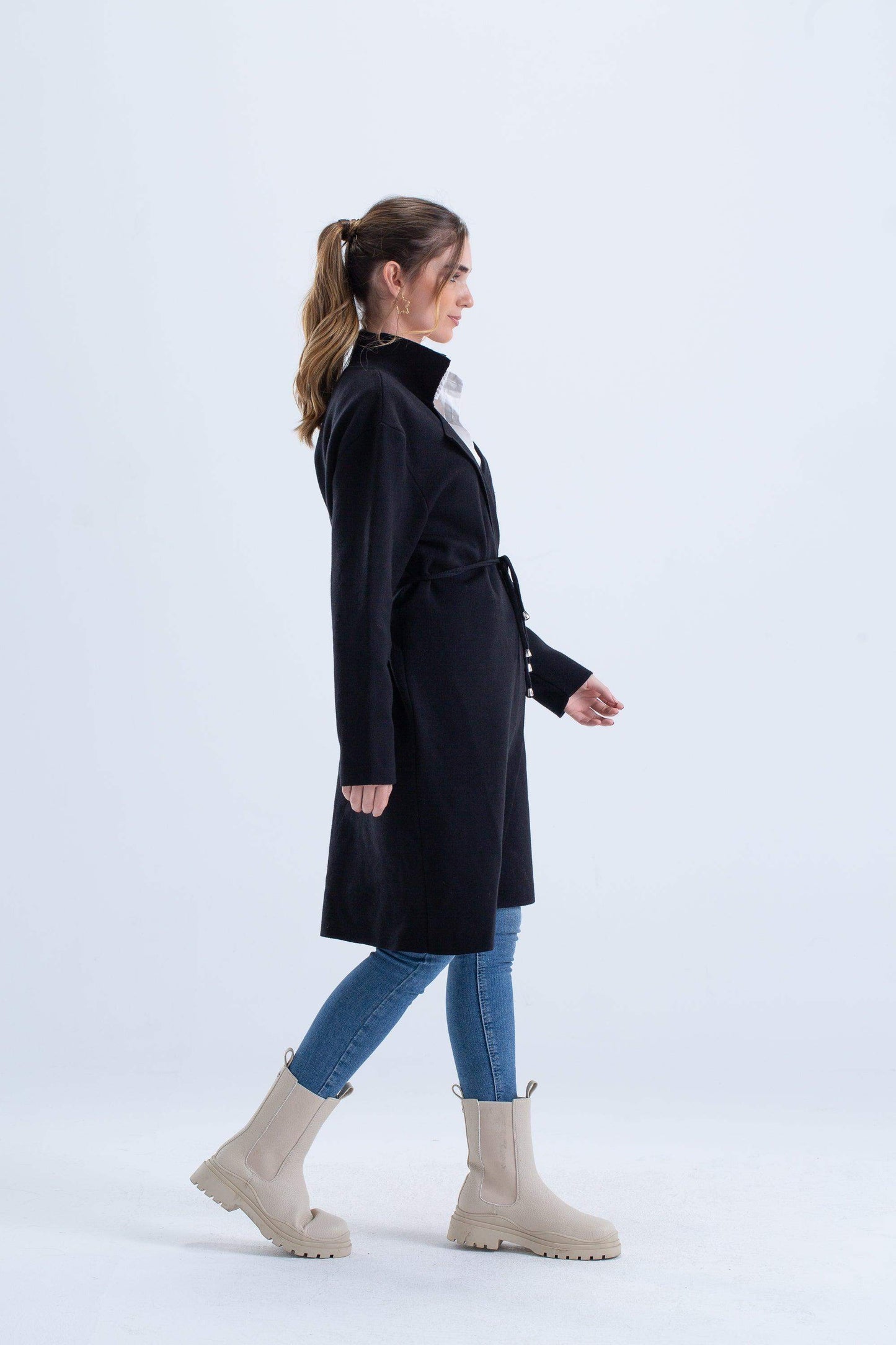 Trench Coat with Adjustable Belt - Carina - ÙƒØ§Ø±ÙŠÙ†Ø§