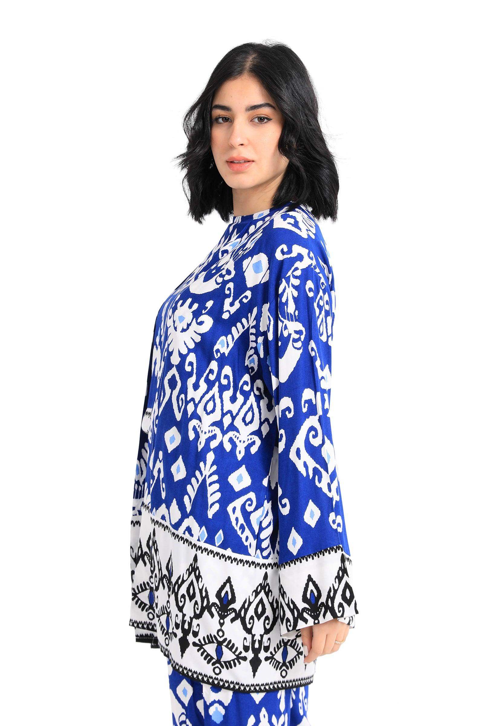 Tribe Pattern Lightweight Kimono - Carina - ÙƒØ§Ø±ÙŠÙ†Ø§