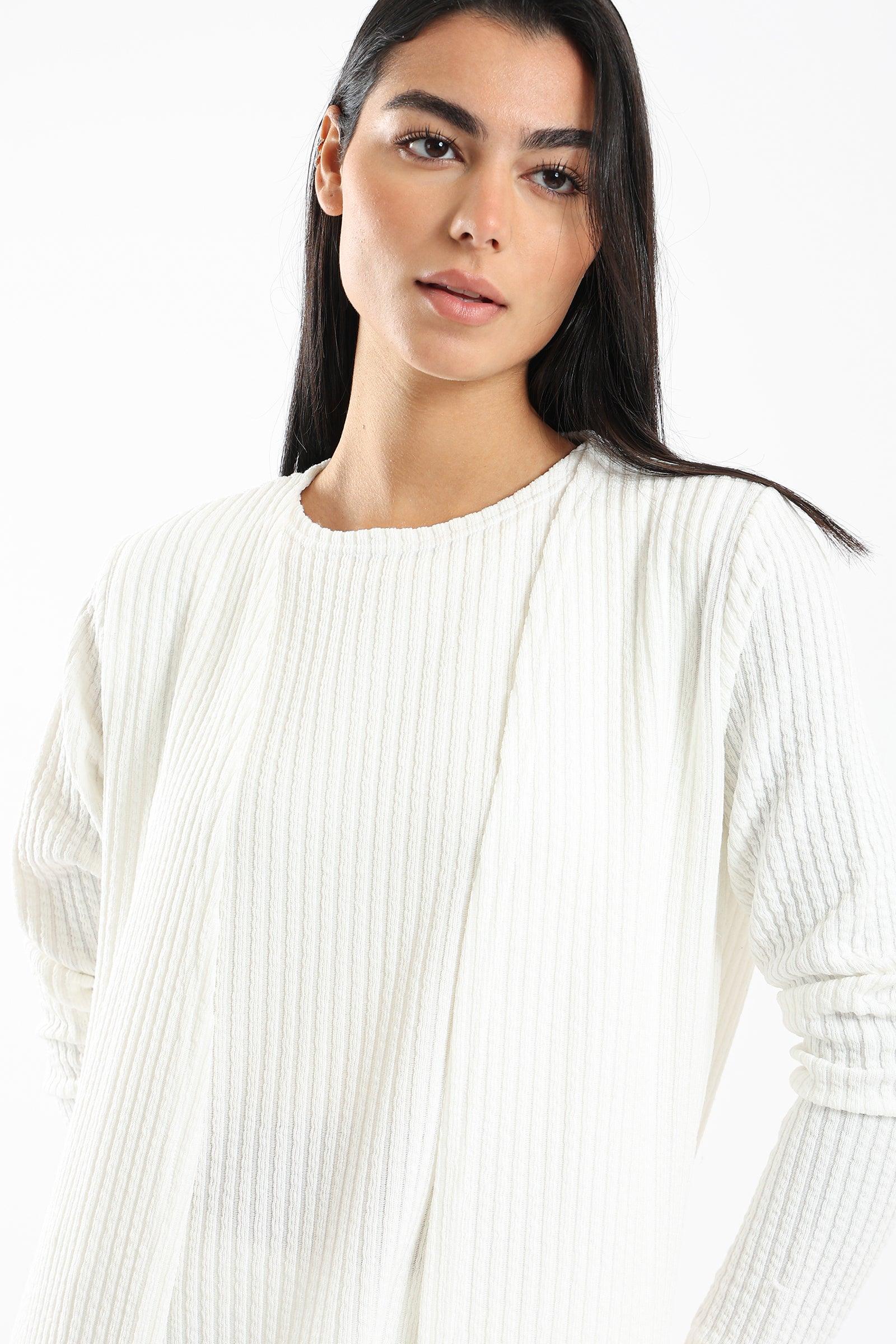 Tricot Ribbed Lounge Cardigan - Clue Wear