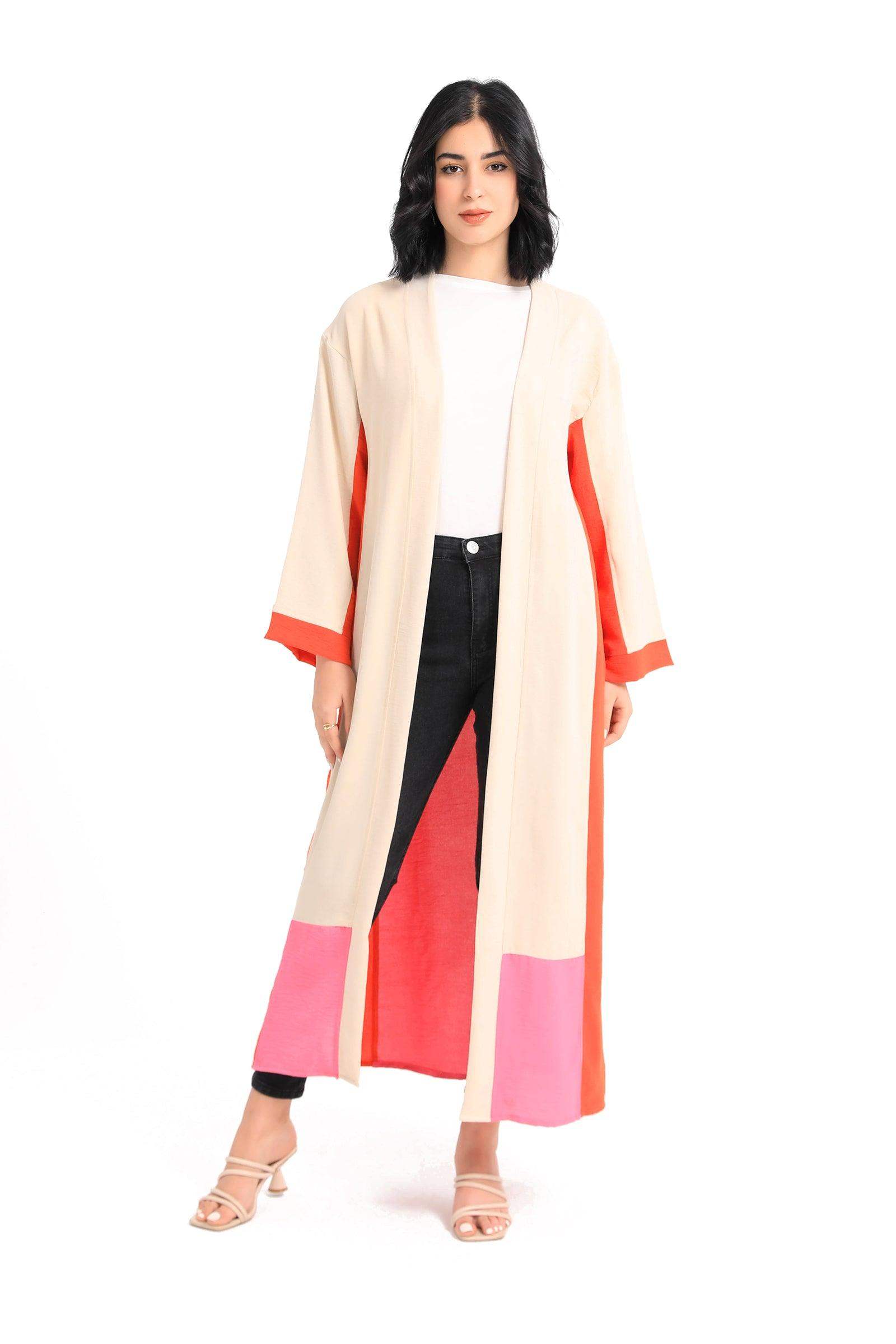 Tritone Kimono with Slits - Carina - ÙƒØ§Ø±ÙŠÙ†Ø§