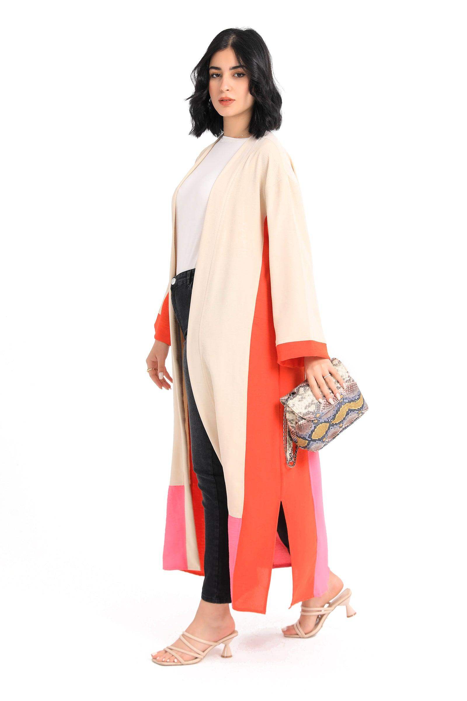 Tritone Kimono with Slits - Carina - ÙƒØ§Ø±ÙŠÙ†Ø§