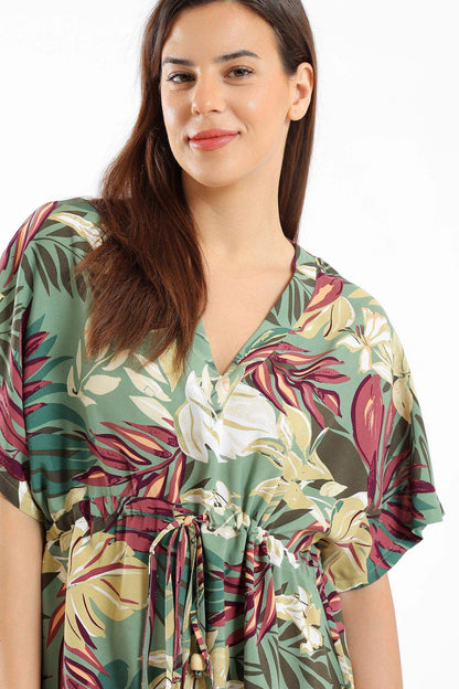 Tropical Print Nightgown - Carina - ÙƒØ§Ø±ÙŠÙ†Ø§