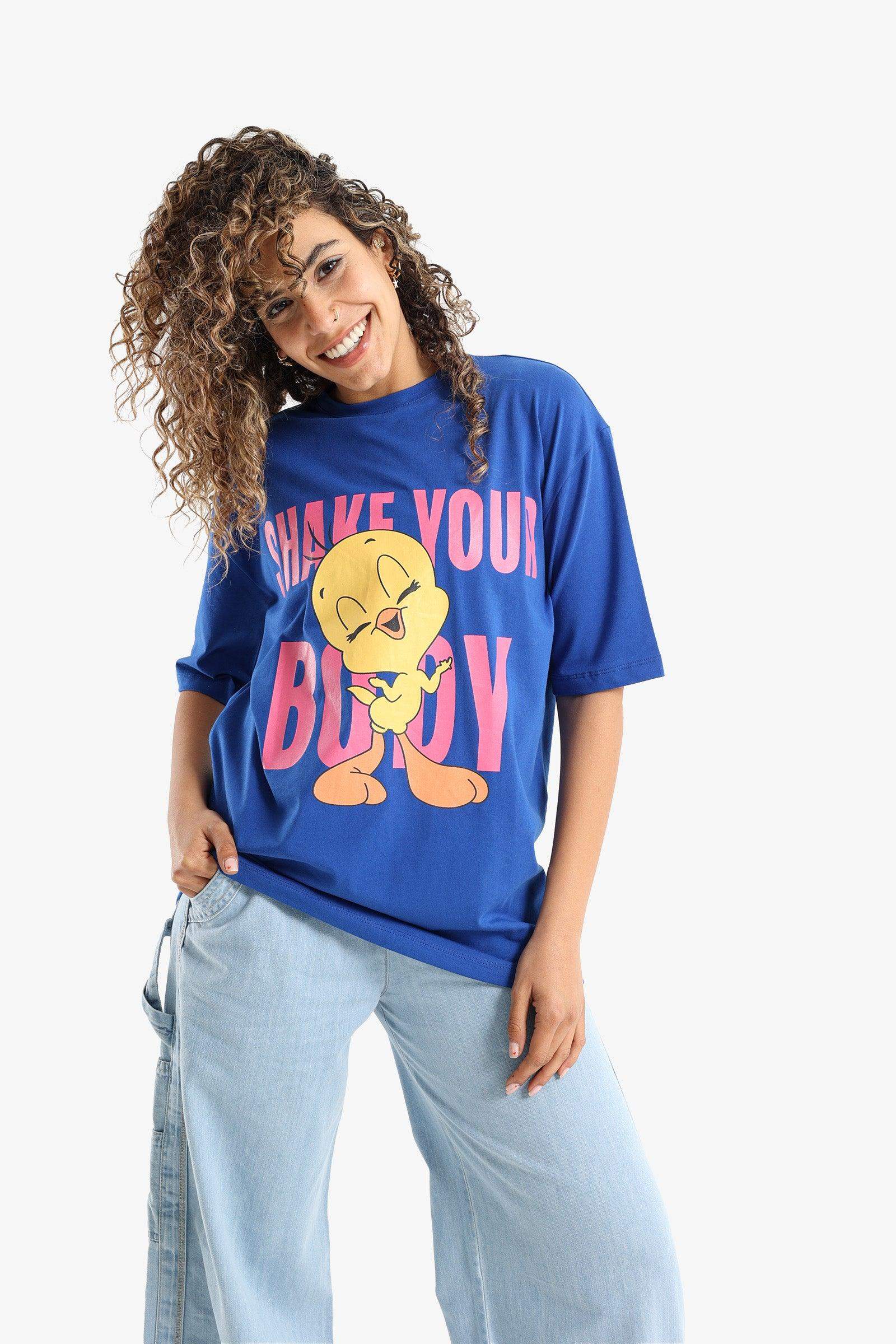 Tweety Printed T-Shirt - Carina - ÙƒØ§Ø±ÙŠÙ†Ø§