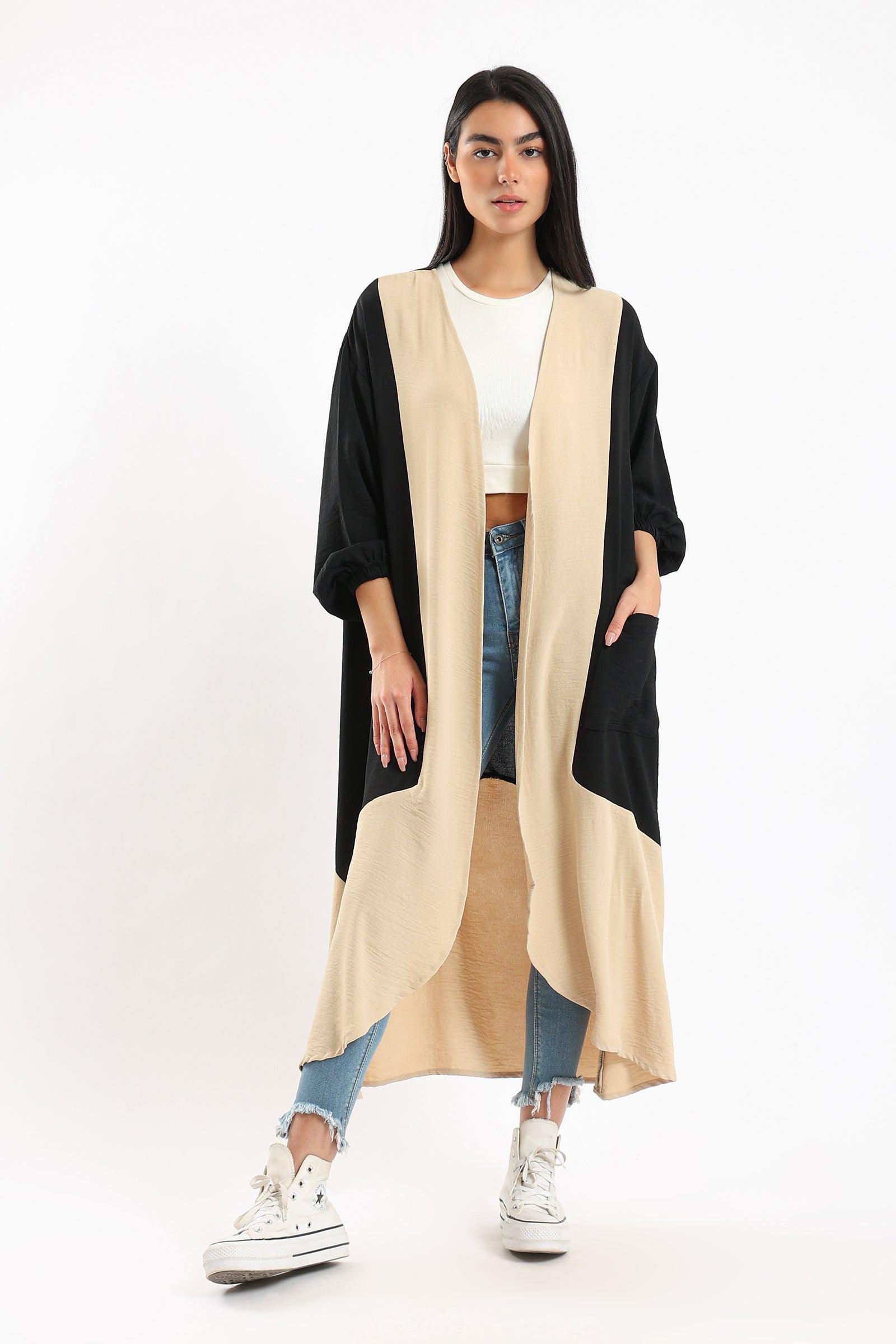 Two-Color Relaxed Kimono - Clue Wear