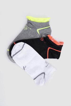 Two Tone Ankle Socks - 3 Pairs - Carina - ÙƒØ§Ø±ÙŠÙ†Ø§