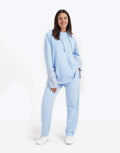 Two Toned Striped Loungewear Set - Carina - ÙƒØ§Ø±ÙŠÙ†Ø§