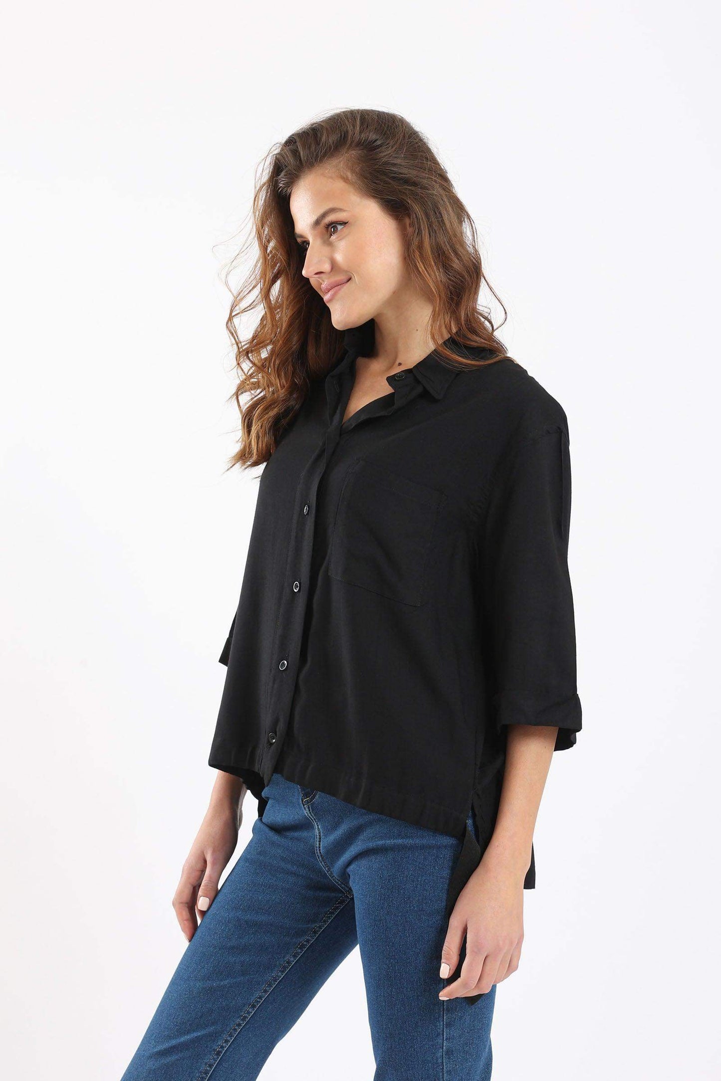 Untied Side Ribbon Shirt - Carina - ÙƒØ§Ø±ÙŠÙ†Ø§