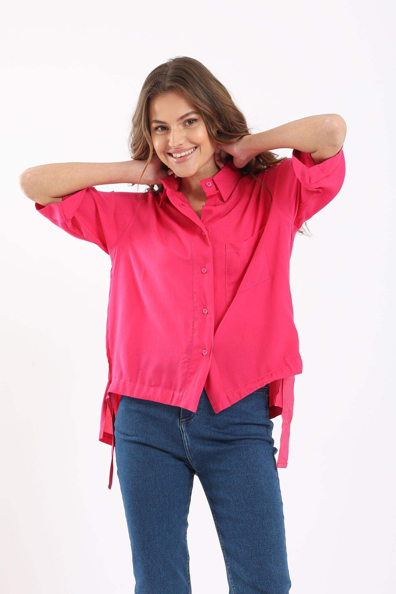 Untied Side Ribbon Shirt - Carina - ÙƒØ§Ø±ÙŠÙ†Ø§