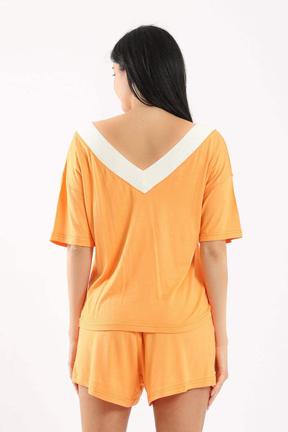 V-Back Neck Pyjama Set - Carina - ÙƒØ§Ø±ÙŠÙ†Ø§