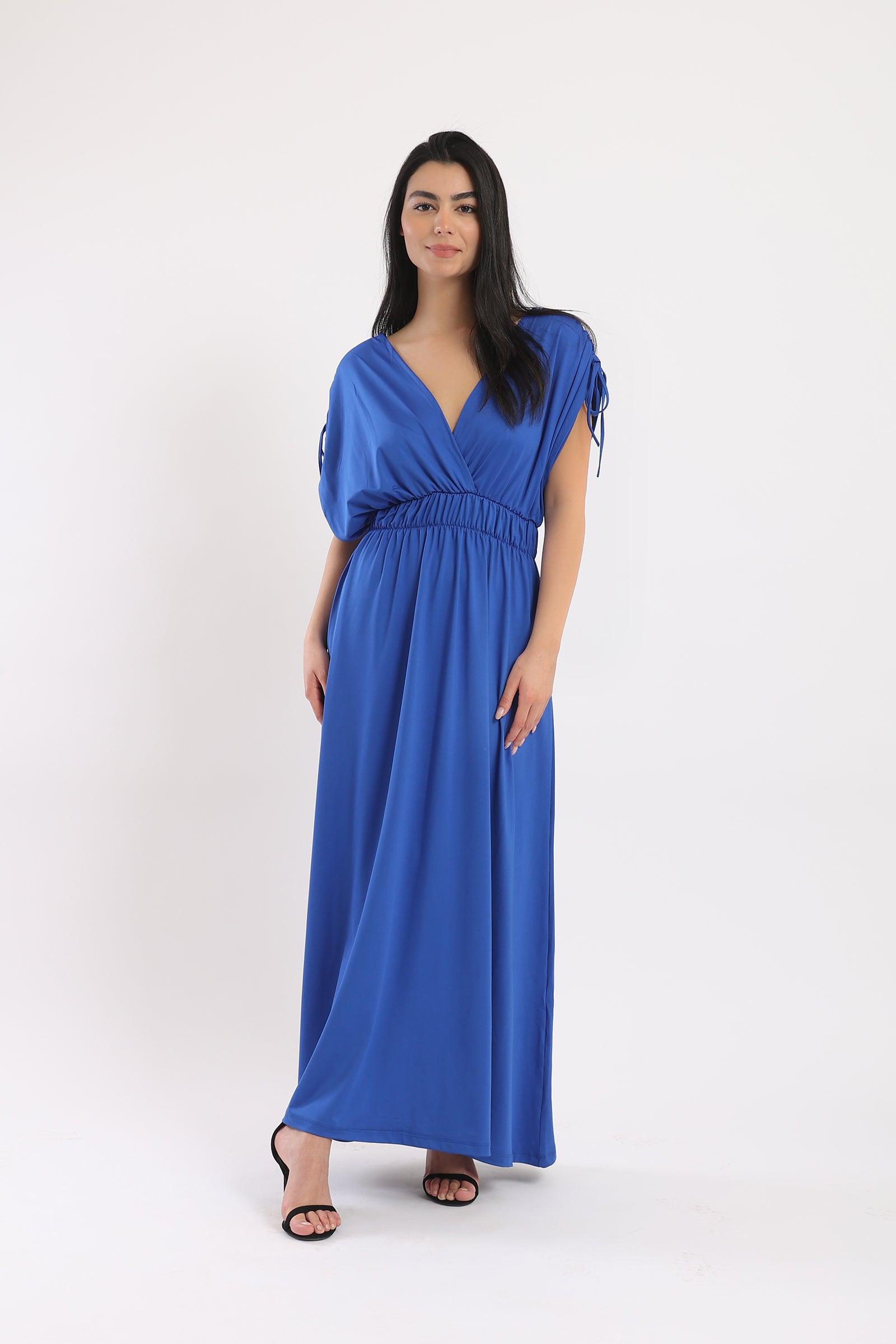 V-Neck Maxi Dress - Clue-wear