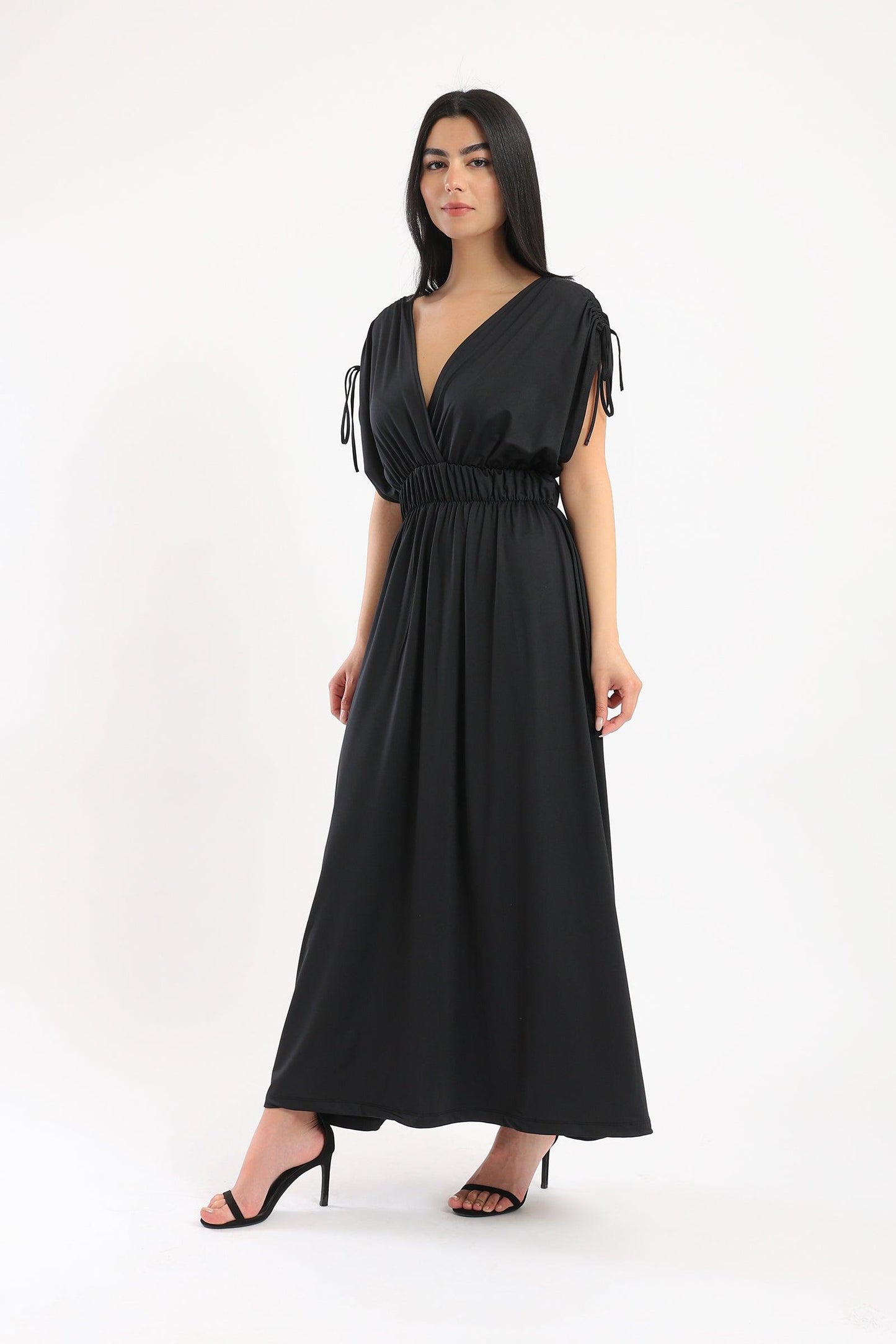 V-Neck Maxi Dress - Clue-wear