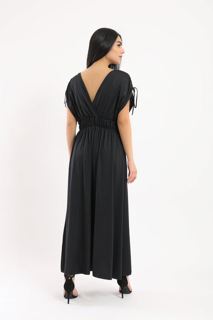 V-Neck Maxi Dress - Clue-wear