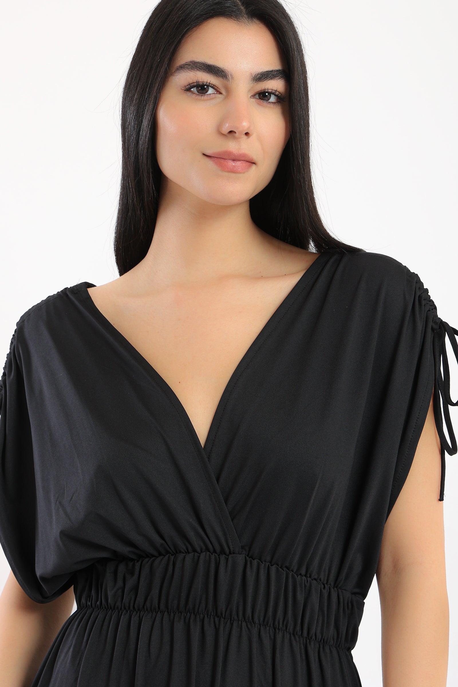 V-Neck Maxi Dress - Clue-wear