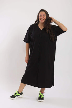 V-Neck Shirt Dress - Carina - ÙƒØ§Ø±ÙŠÙ†Ø§