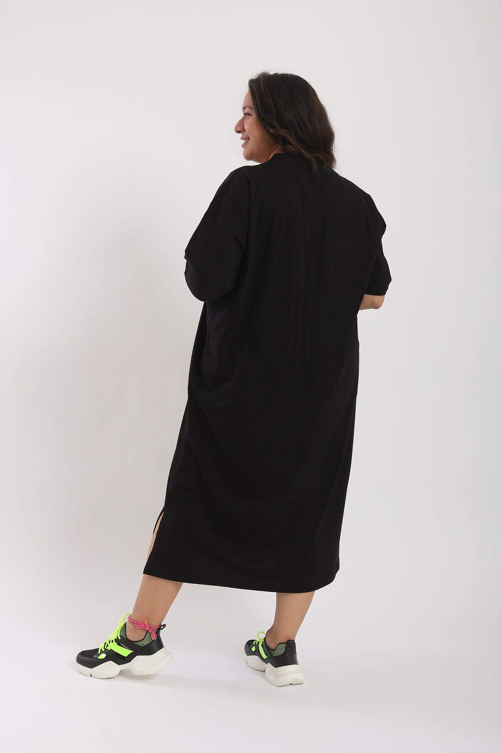 V-Neck Shirt Dress - Carina - ÙƒØ§Ø±ÙŠÙ†Ø§