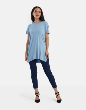 V-Neck Viscose T-Shirt - Carina - ÙƒØ§Ø±ÙŠÙ†Ø§
