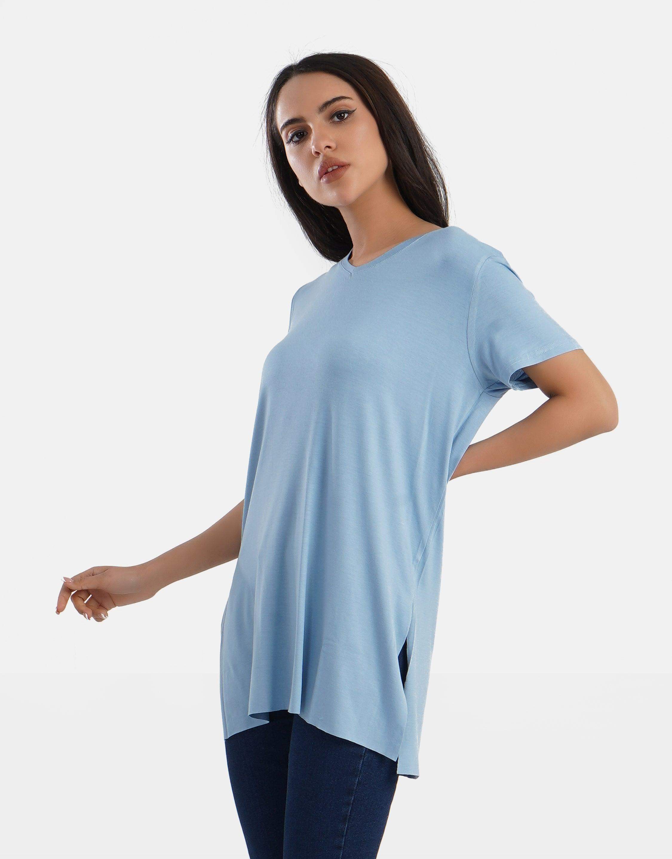 V-Neck Viscose T-Shirt - Carina - ÙƒØ§Ø±ÙŠÙ†Ø§