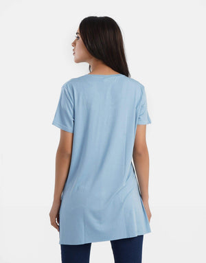 V-Neck Viscose T-Shirt - Carina - ÙƒØ§Ø±ÙŠÙ†Ø§