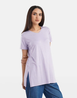 V-Neck Viscose T-Shirt - Carina - ÙƒØ§Ø±ÙŠÙ†Ø§