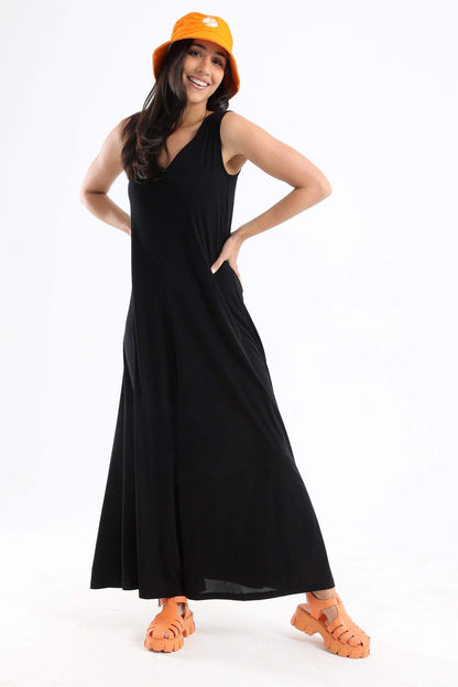 V-Neck Wide Leg Jumpsuit - Carina - ÙƒØ§Ø±ÙŠÙ†Ø§