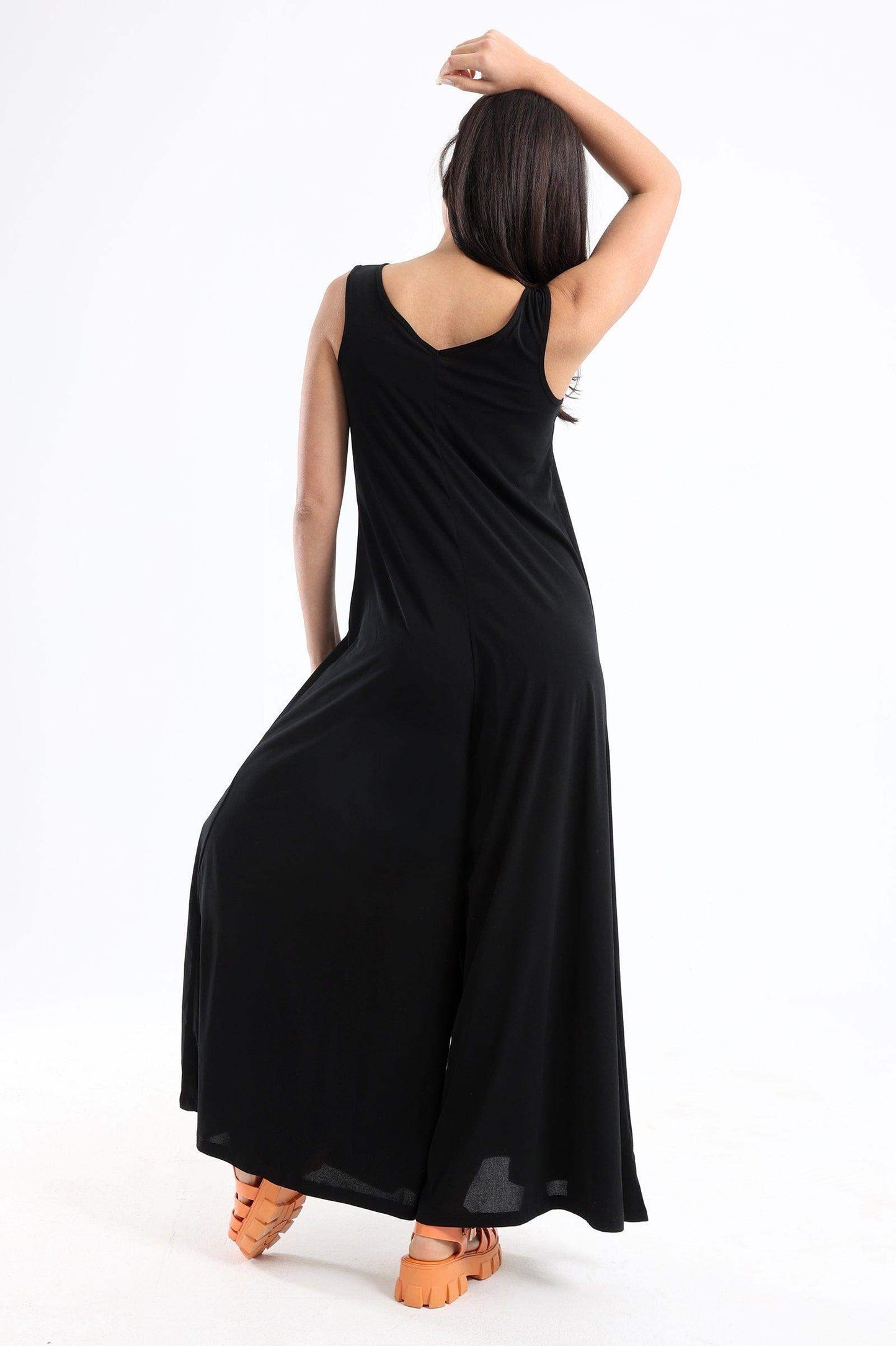 V-Neck Wide Leg Jumpsuit - Carina - ÙƒØ§Ø±ÙŠÙ†Ø§