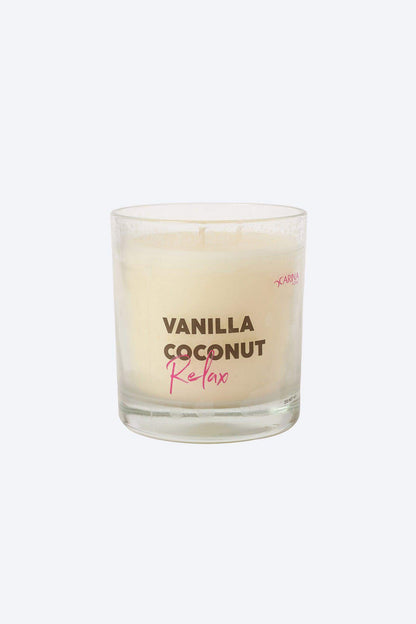 Vanilla Coconut Relax Candle - 210g - Carina - ÙƒØ§Ø±ÙŠÙ†Ø§