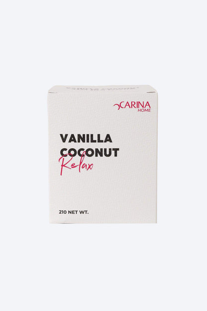 Vanilla Coconut Relax Candle - 210g - Carina - ÙƒØ§Ø±ÙŠÙ†Ø§