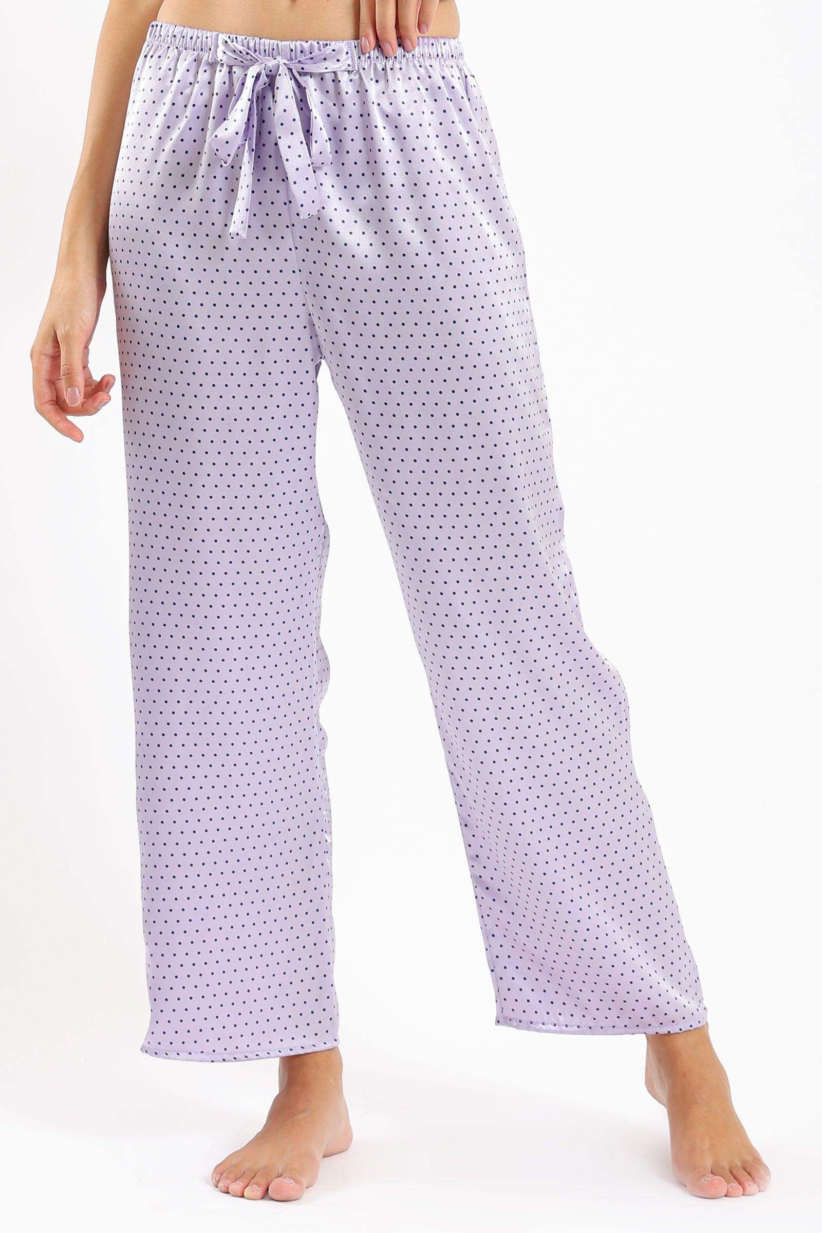 Violet Dotted Pyjama Pants - Carina - ÙƒØ§Ø±ÙŠÙ†Ø§