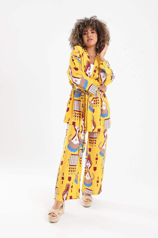 Viscose All Over Print Kimono - Carina - ÙƒØ§Ø±ÙŠÙ†Ø§