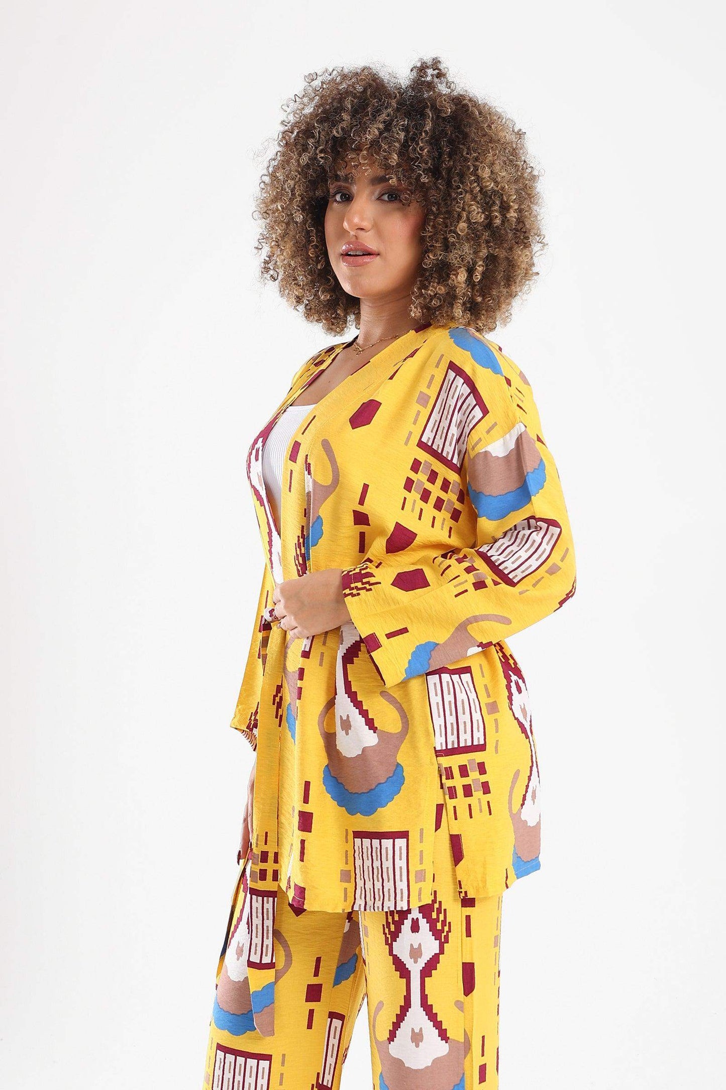 Viscose All Over Print Kimono - Carina - ÙƒØ§Ø±ÙŠÙ†Ø§