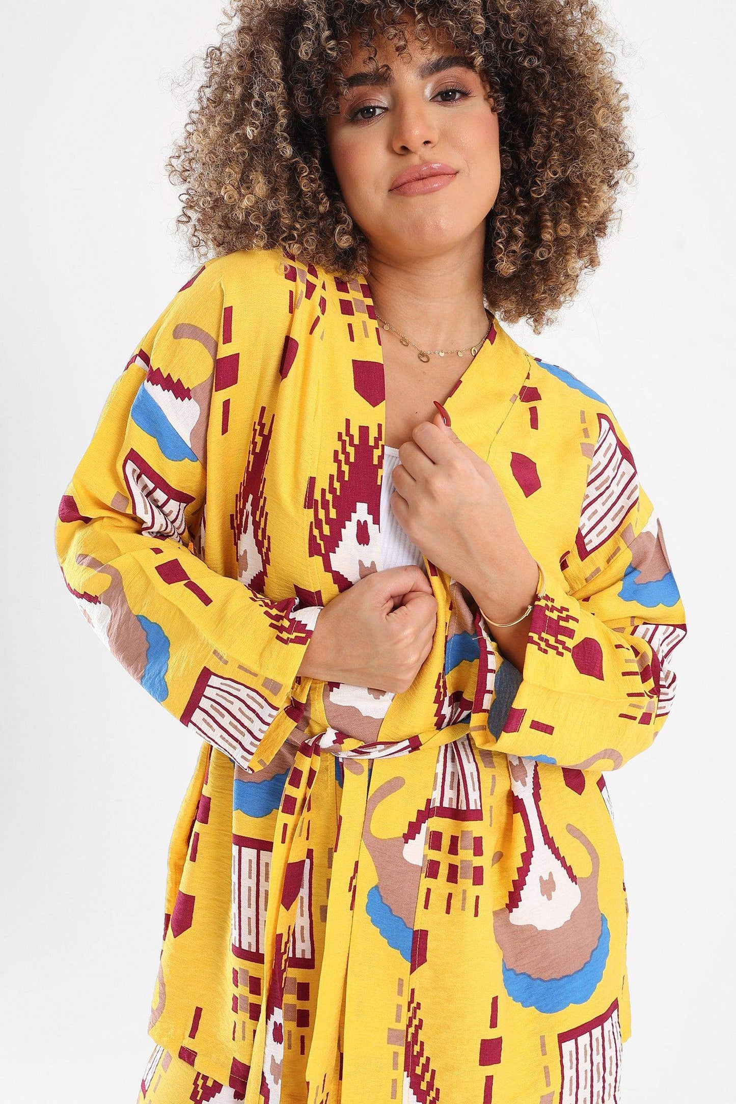 Viscose All Over Print Kimono - Carina - ÙƒØ§Ø±ÙŠÙ†Ø§