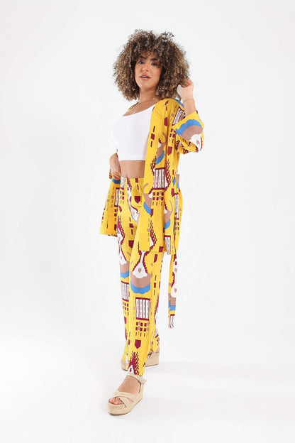 Viscose All Over Print Kimono - Carina - ÙƒØ§Ø±ÙŠÙ†Ø§