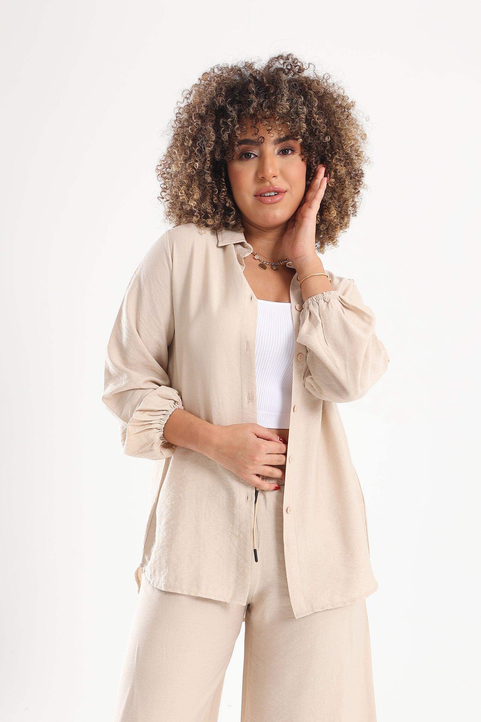 Viscose Asymmetrical Shirt - Carina - ÙƒØ§Ø±ÙŠÙ†Ø§