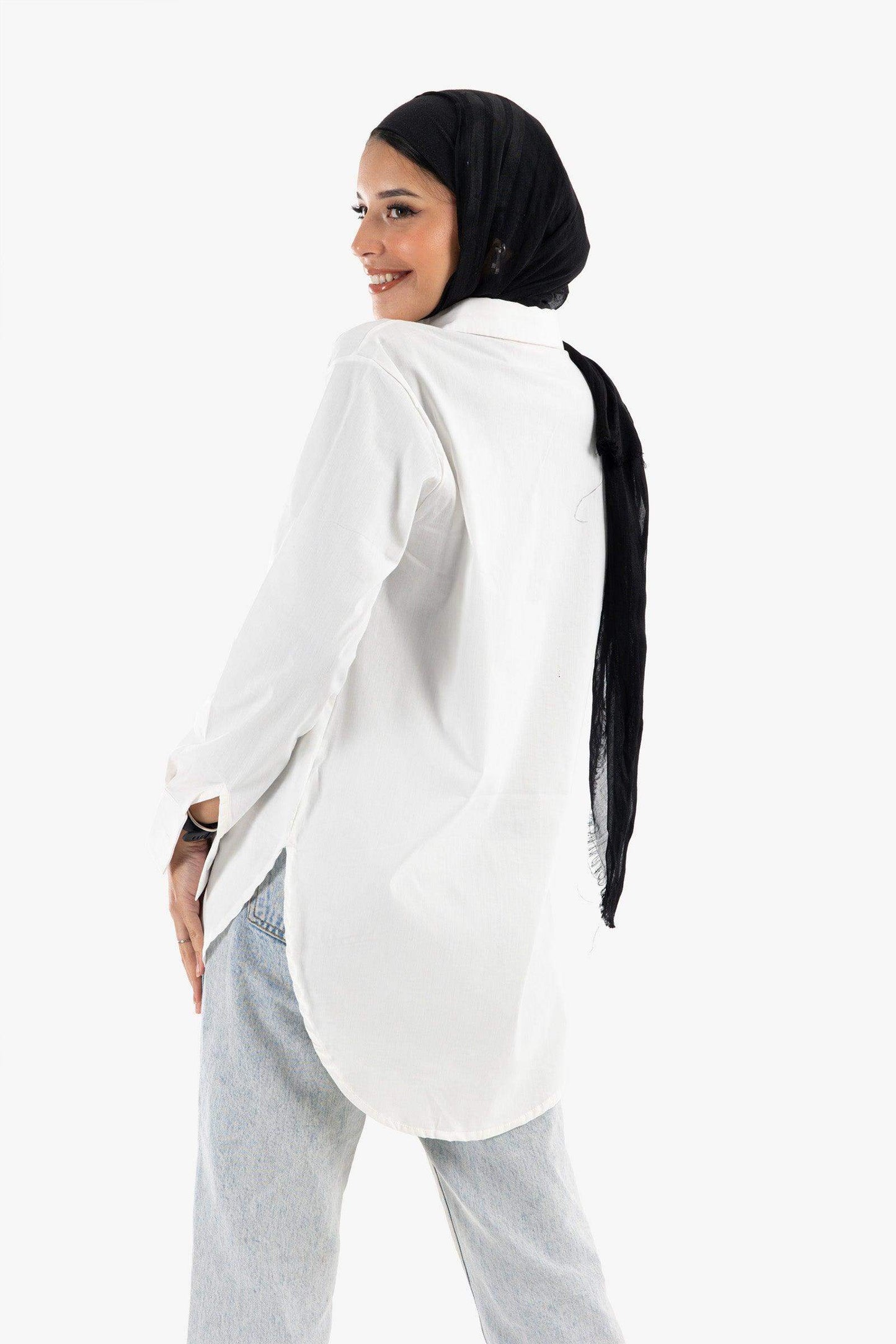 Viscose Basic Shirt - Carina - ÙƒØ§Ø±ÙŠÙ†Ø§